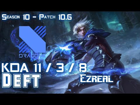 DRX Deft EZREAL vs KALISTA ADC - Patch 10.6 KR Ranked