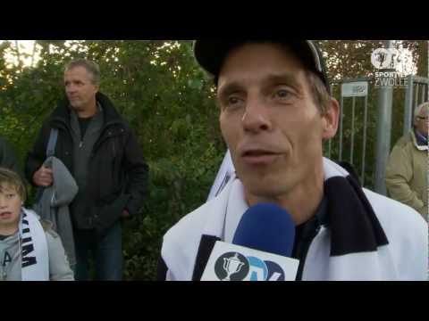 Sportief Zwolle -  Fans zwaaien selectie VV Berkum uit