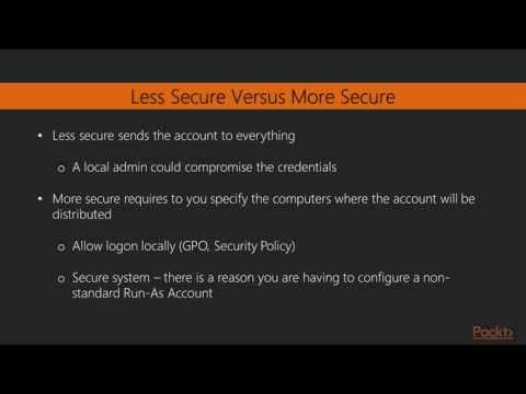 Advanced System Center 2016 Operations Manager Understanding Run As Acc Distributn | packtpub com