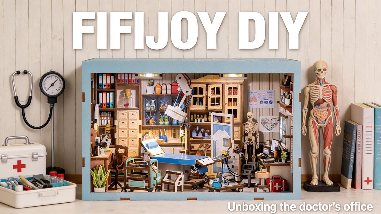 I Didn’t Expect This Doctor’s Office Book Nook to Feel So Warm | Real Unboxing & Build 🩺#diy