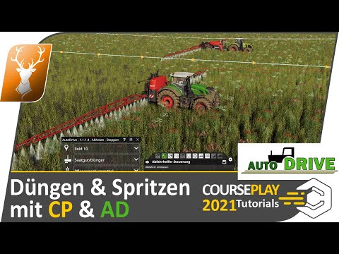 🚜 CoursePlay & AutoDrive: Düngen / Spritzen mit Course Play und Auto Drive // Einfach zum Profi