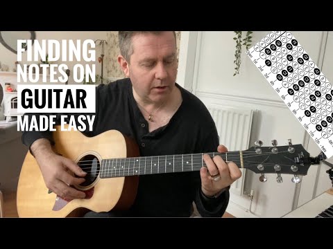 Finding Notes On Guitar - Made Easy - Learning Musical Alphabet