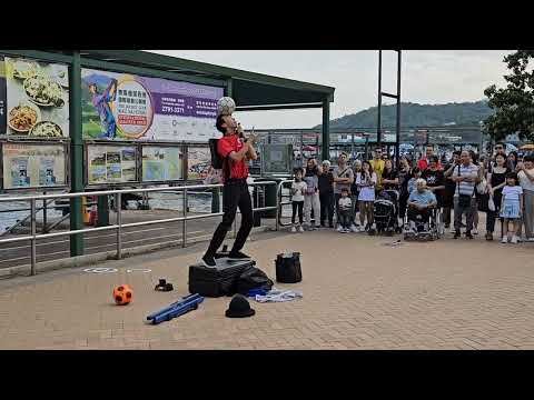 Football Skills Dance Street Performer in Sai Kung 足球街頭表演藝術家西貢