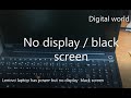 Laptop Power On But No Display Black Screen BIOS Reset Any Laptop Easy Method
