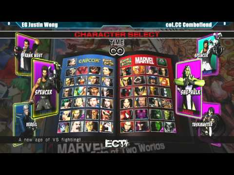 UMVC3 Top 16 EG Justin Wong vs coL.CC Combofiend - ECT4 Tournament