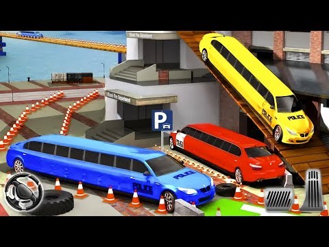 Police Limousine Car Parking - Rescue Car Stunt Driving Simulator | Android Gameplay