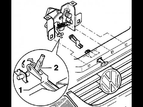 Как открыть капот на Passat B5? (Челябинский метод). How to open the hood Passat B5?
