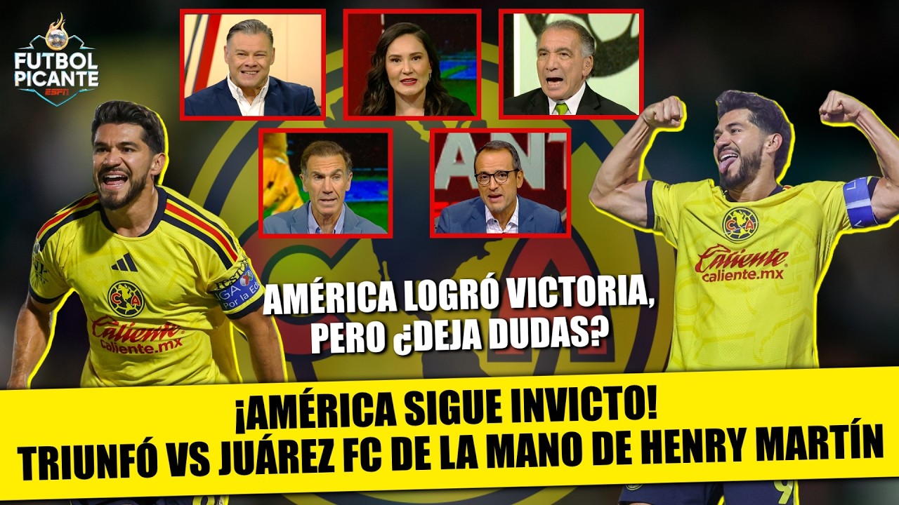 ¡HENRY MARTÍN LEVANTÓ LA MANO! Marcó DOBLETE y selló remontada del AMÉRICA vs JUÁREZ |Futbol Picante