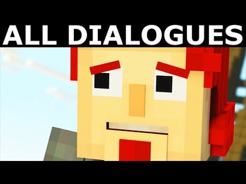 All Dialogues In All The Admin Endings - Minecraft: Story Mode Season 2 Episode 5: Above and Beyond