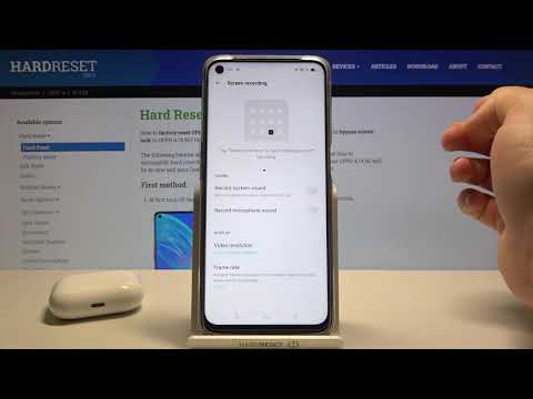 How to Switch On Front Camera in Screen Recorder in OPPO A74 5G – Front Camera in Screen Recorder