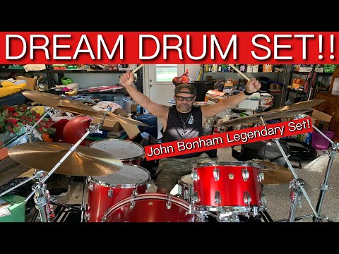 My Dads Dream Came True! John Bonham’s Drum Set!