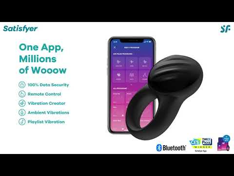 Satisfyer Signet Ring Telefon Kontrol Şarjlı Penis Halkası