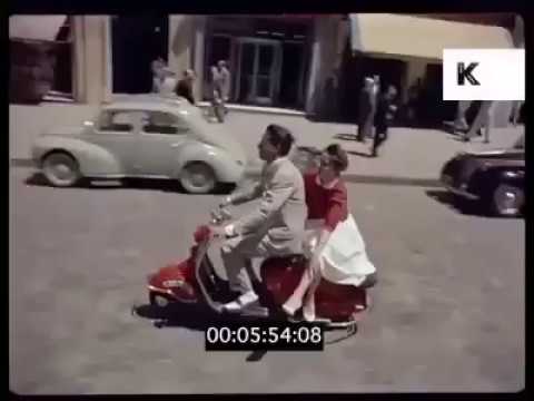 Paseo en Vespa por Madrid, 1959