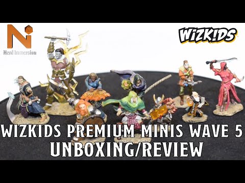 Icons of the Realms Wave 5 Premium Miniature Unboxing/Review (Wizkids) | Nerd Immersion