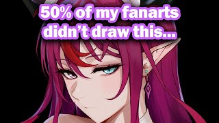 IRyS Notices Most of Her Fanarts Didn't Draw This Part of Her