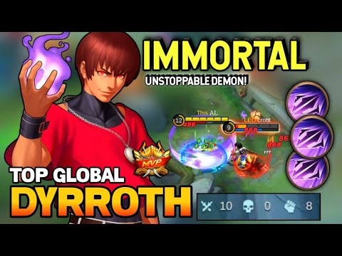 Unstoppable Monster! Dyrroth Best Build 2021 | Top Global Dyrroth Gameplay | Mobile Legends✓