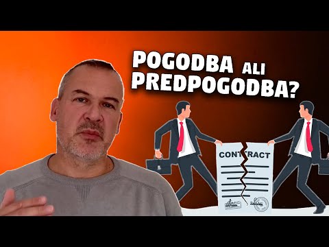Kdaj predpogodba in kdaj pogodba?