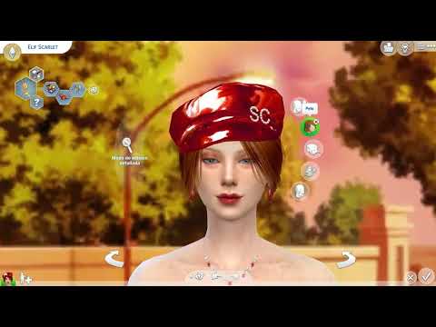 the sims 4 alpha cc download girl Elif Scarlet by Bonita100 Cas Video Preview