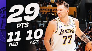 Luka Doncic - Austin Reaves - Jake LaRavia - Los Angeles Lakers - Miami Heat