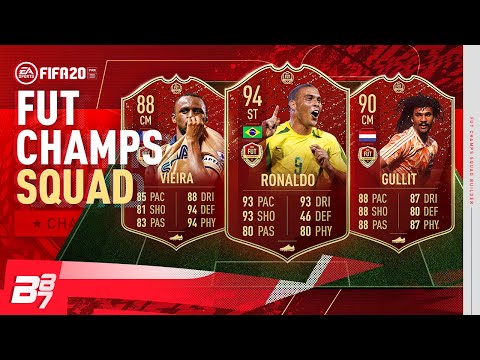 INSANE FUT CHAMPIONS TEAM! w/ 94 ICON RONALDO & 90 ICON GULLIT! | FIFA 20 ULTIMATE TEAM