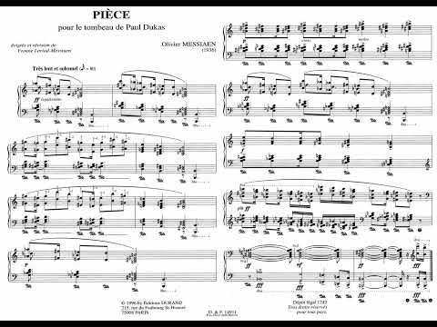 Messiaen, Olivier (1935): Pièce pour le tombeau de Paul Dukas - Roger Muraro