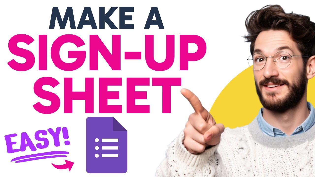 How to Make a Sign-Up SHEET on Google Forms (Step by Step)