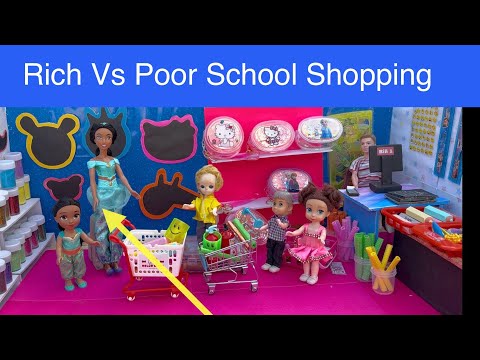 Barbie doll videos Tamil - Episode 30 | Rich Vs Poor Stationary shopping 🛍️#barbie #chintu#bunty