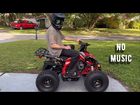 Apollo Blazer 9 ATV 125cc – 1. Lauf; Kaltstart, Größenvergleich und Geschwindigkeitslauf @ 3:05