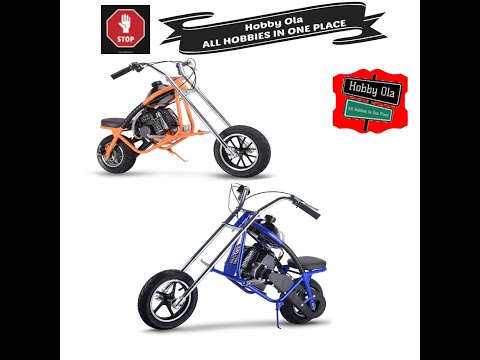 Mototec 49cc Gas Mini Chopper For Kids 2-Stroke Powerful Dirt Bike Air Cooled