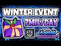 How To MACRO 7 MILLION Winter Presents PER DAY Anime Vanguards Update 10 5