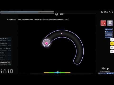 osu! | Vaxei | Halozy - Genryuu Kaiko [Everlasting Nightmare] +HD,HR 99.82% FC #1 542pp