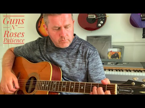 Guns N’ Rose Patience Easy Acoustic Guitar Lesson (Chord & Lyric Sheet)