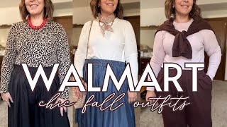 MUST SEE Walmart Fall Outfits | Midsize/Plus Size Walmart Try On | Walmart New Arrivals