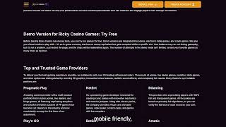Ricky’s Casino 🌐 Official site for slots and online casino games