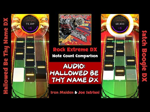 [Beatstar] Hallowed Be Thy Name DX vs Satch Boogie DX - Note Count & Chart Comparison (Left audio)