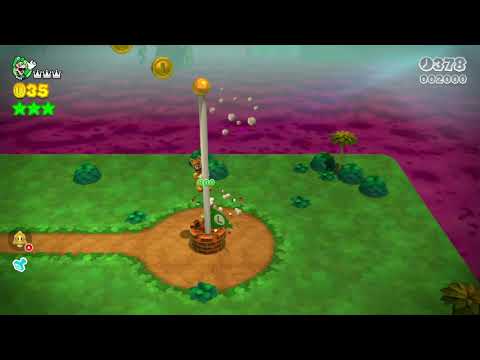Super Mario 3D World (Switch) 6-4 Speedrun - Time: 22 (Former WR)