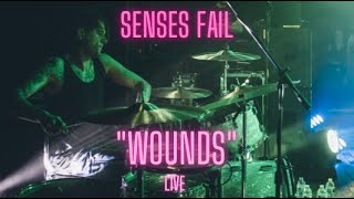 SENSES FAIL - "WOUNDS" LIVE PLAY THRU FROM (WARPED TOUR 2015 DRUMMER PERSPECTIVE)