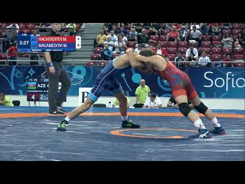1/8 FS - 45 kg: M. HAGVERDIYEV (AZE) v. M. MAGAMEDOVI (GEO)