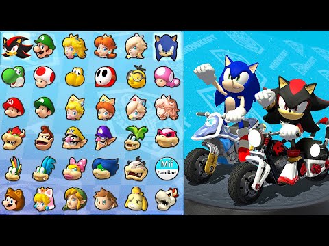 Sonic and Shadow in Mario Kart 8 (Special Cup) 4K60FPS