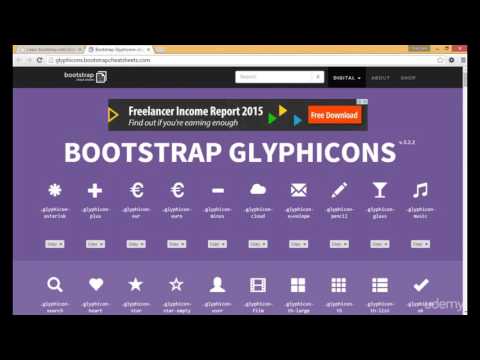 Bootstrap training Part 14 - Bootstrap Glyphicon (1-65)