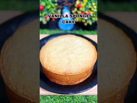 VANILLA SPONGE CAKE#ytshorts #viralvideo #shortsfeed #spongecake#vanillacake #cakerecipe#cakeshorts
