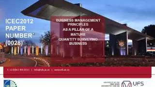 Business management principles as a pillar of a mature QS practice (snippet)