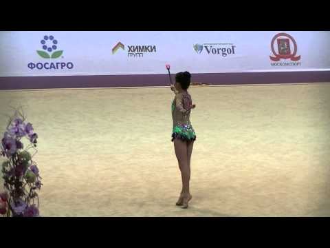 Abdirbekova Dayana (KAZ) clubs  Int Comp Junior Grand Prix Moscow 2015