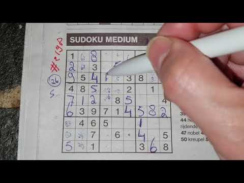 Solved again. (#2198) Medium Sudoku puzzle. 01-21-2021