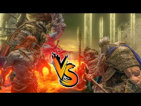 Radagon's Family VS Godfrey's Family Team Battle - Elden Ring