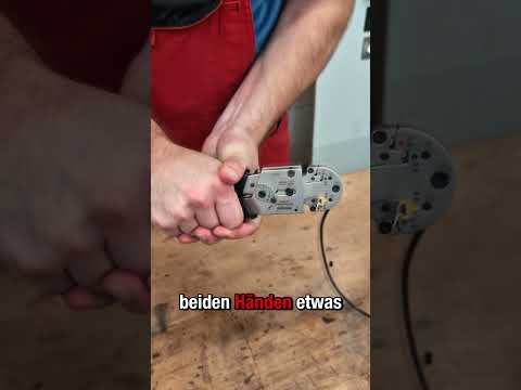 Crimping cable lugs made easy 😄🧑🏼‍🔧⚡HAUPA #elektrodaniels #haupa #kabel #wire #elek
