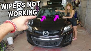 WINDSHIELD WIPERS NOT WORKING WASHER PUMP NOT WORKING MAZDA 2 3 5 6 CX-3 CX-5 CX-7