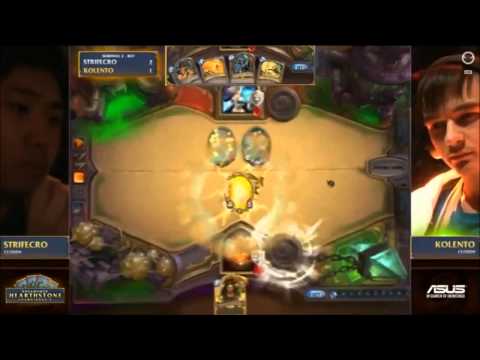 Dreamhack Winter 2014 - Hearthstone Semifinals - Kolento vs. Strifecro - Game 4 (Warrior vs. Mage)