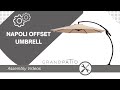 How to correctly assemble the Napoli Offset Umbrella? | Grand Patio Tutorials