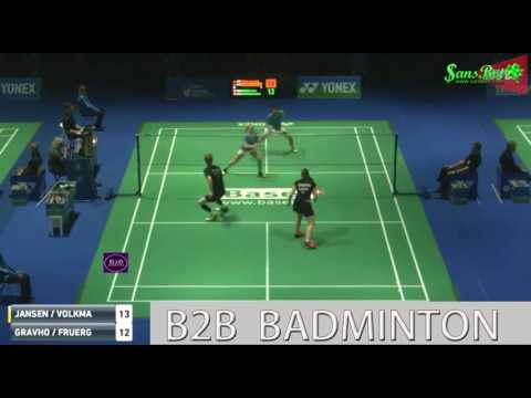 2017 YONEX SWISS OPEN R32 XD Jones Ralfy JANSEN Franziska VOLKMANN vs GRAVHOLT FRUERGAARD   YouTube